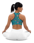 Izel Sports Bra in Deep Turquoise Klementina