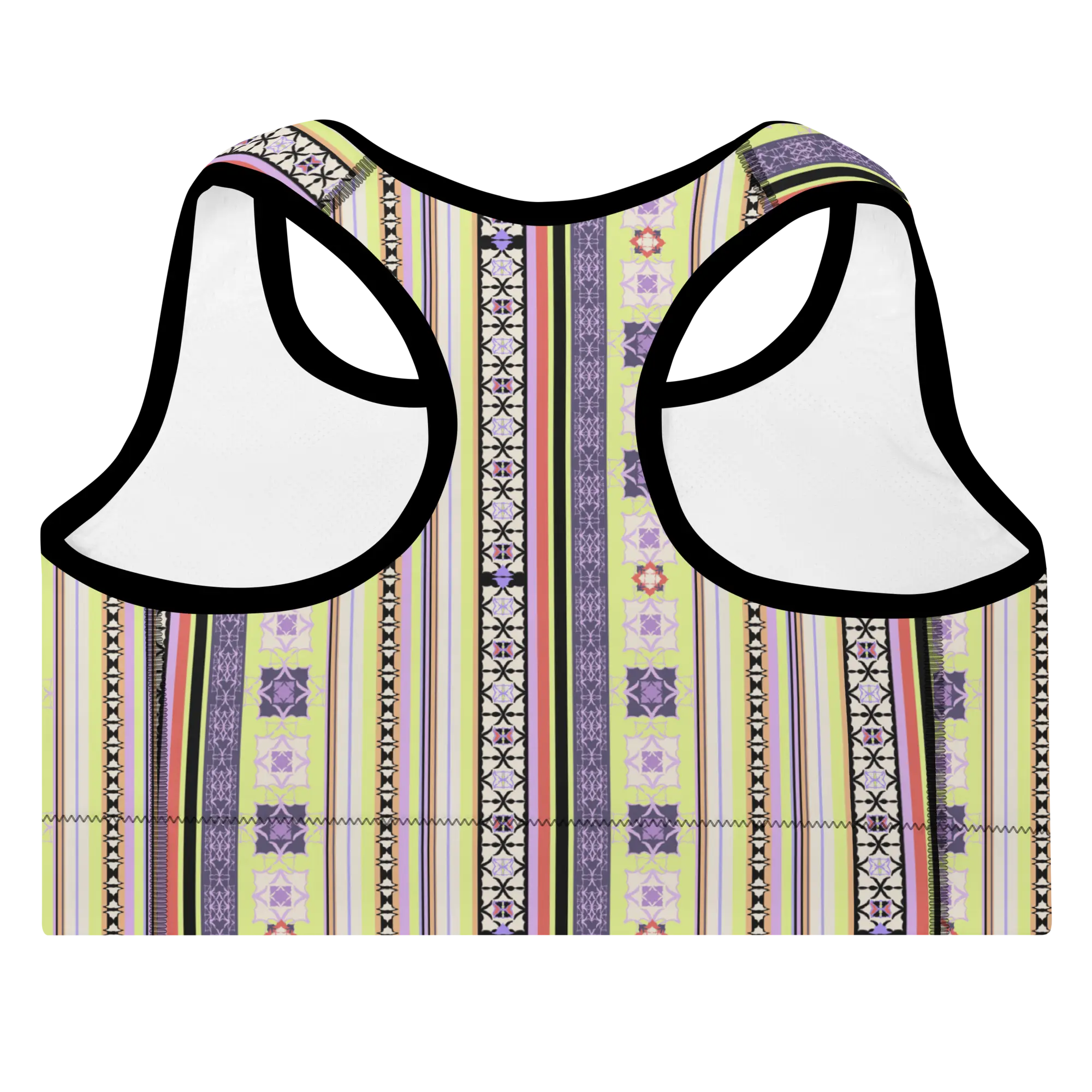 Amira Sports Bra in Grape Lime Klementina