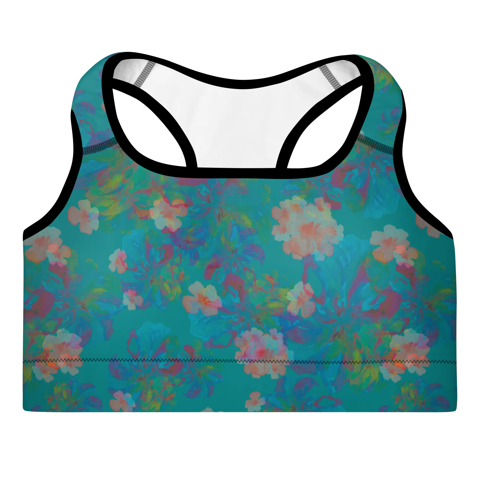 Izel Sports Bra in Deep Turquoise Klementina