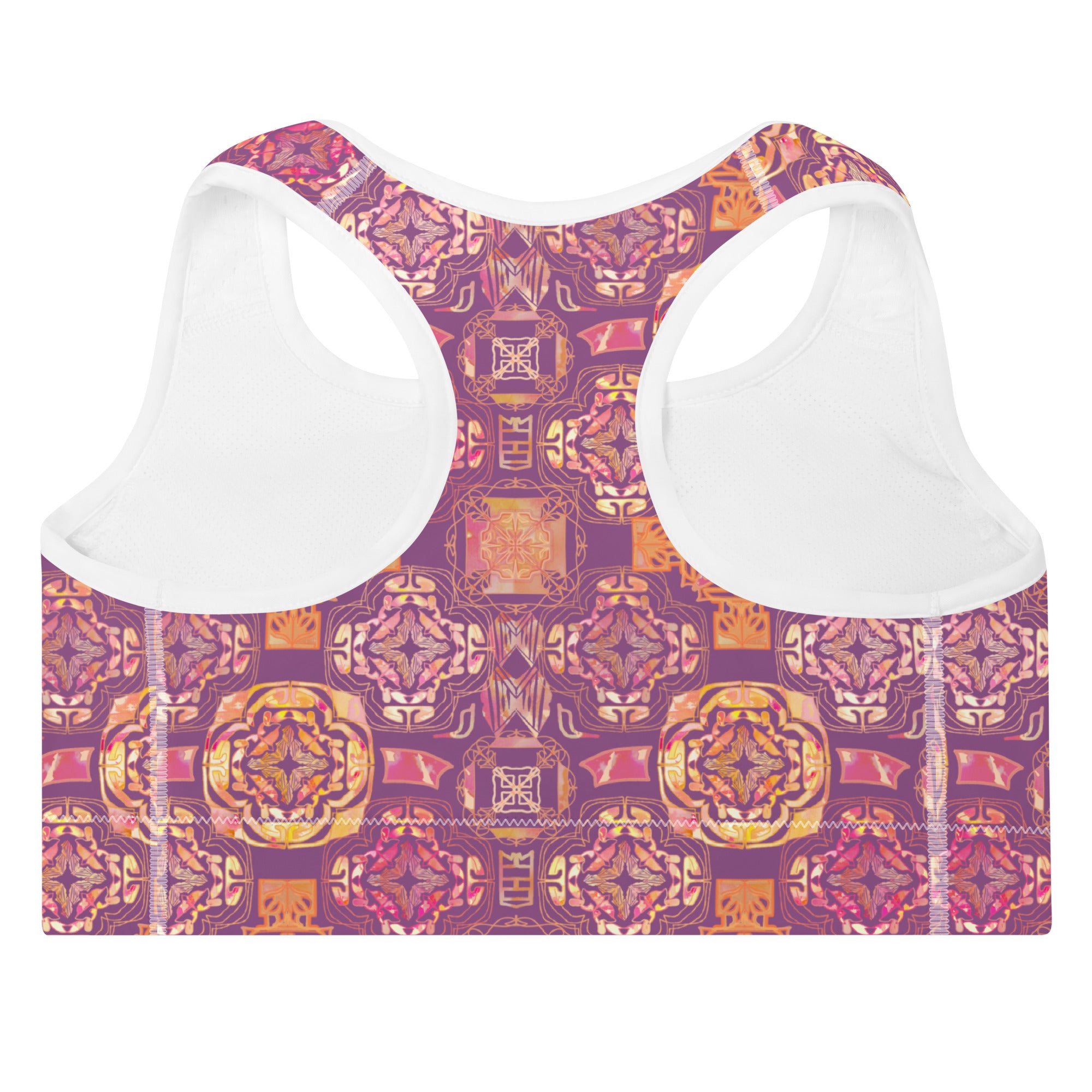 Viola Medallion Sports Bra in Rich Berry Klementina