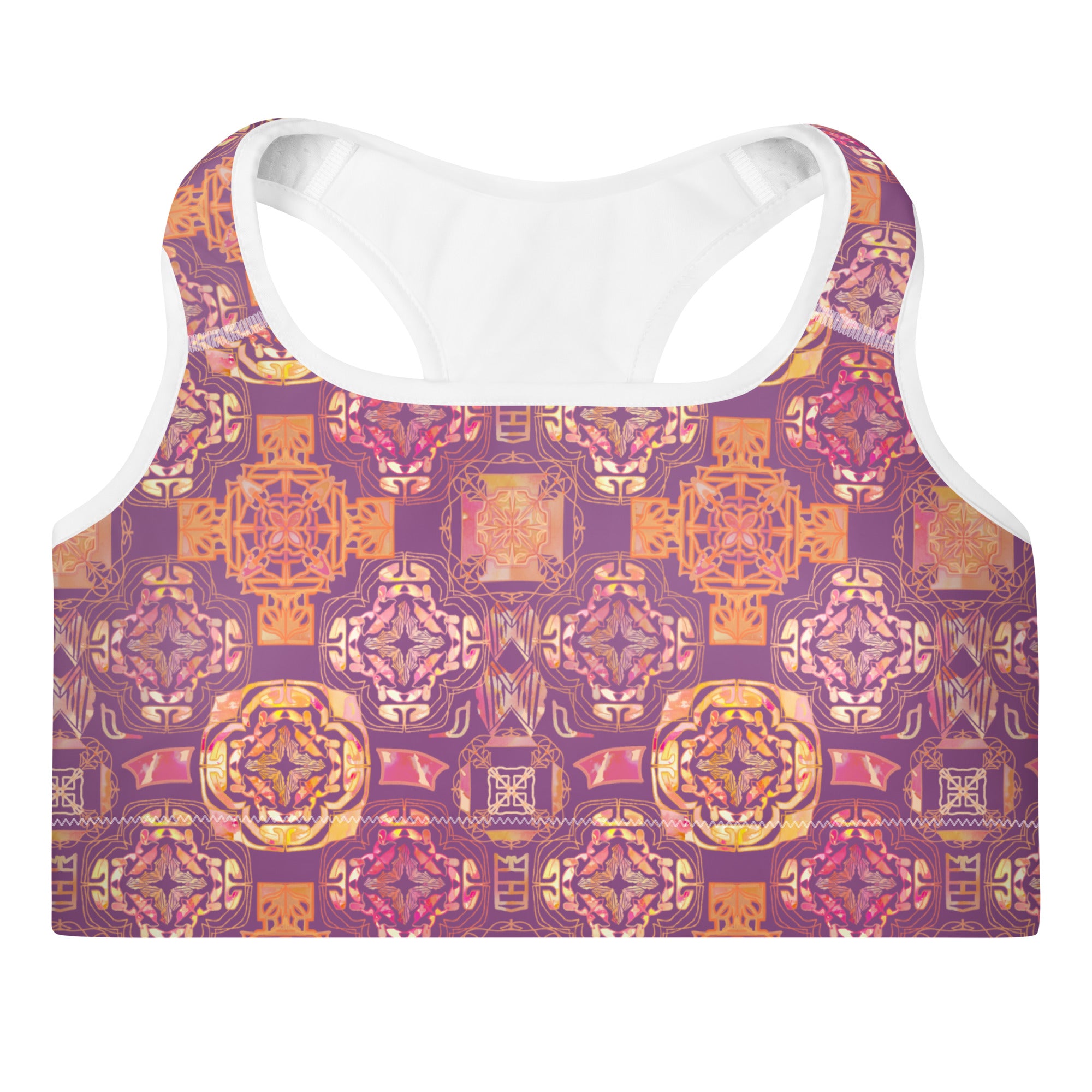 Viola Medallion Sports Bra in Rich Berry Klementina