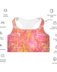 Phoebe Sports Bra in Pink Lemonade Klementina