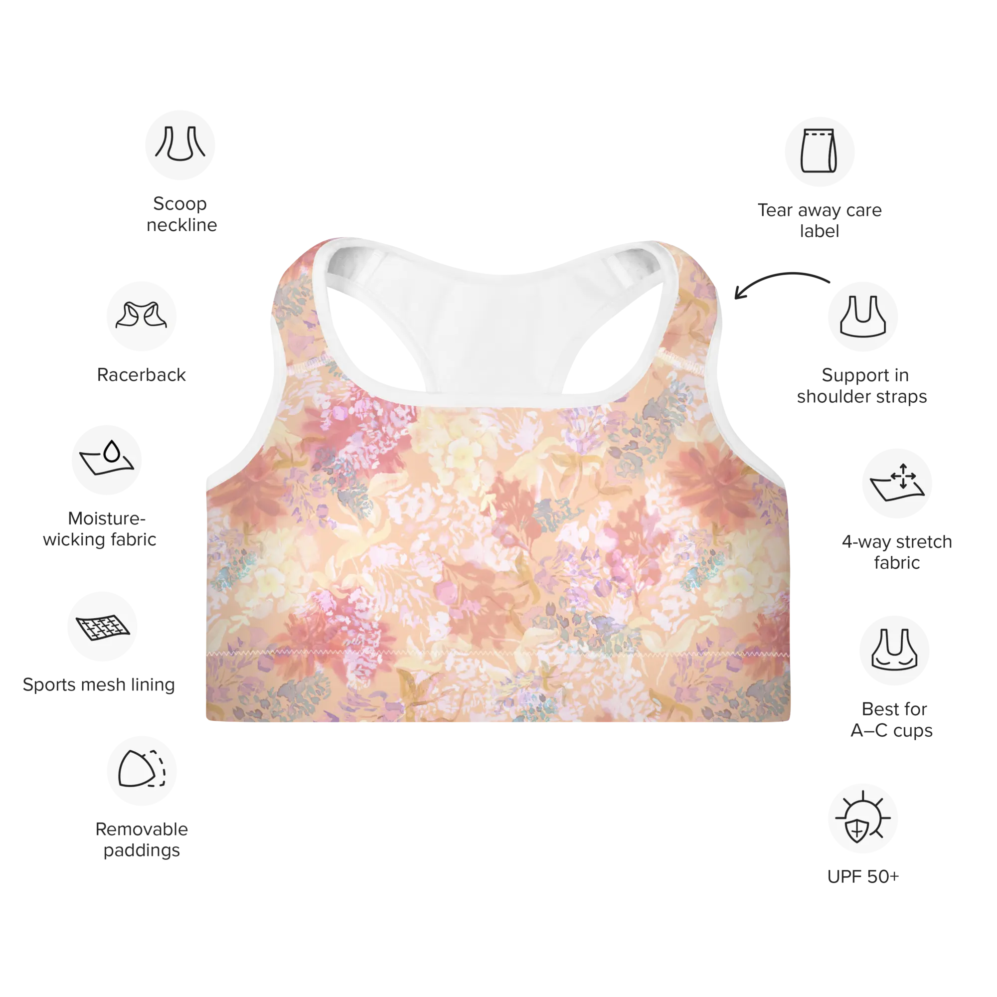 Maylea Sports Bra in Sweet Endings Klementina