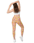 Udara Crossover Leggings in Electric Candy Klementina