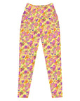 Udara Crossover Leggings in Electric Candy Klementina