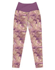 Phoebe Crossover Leggings in Mauve Klementina