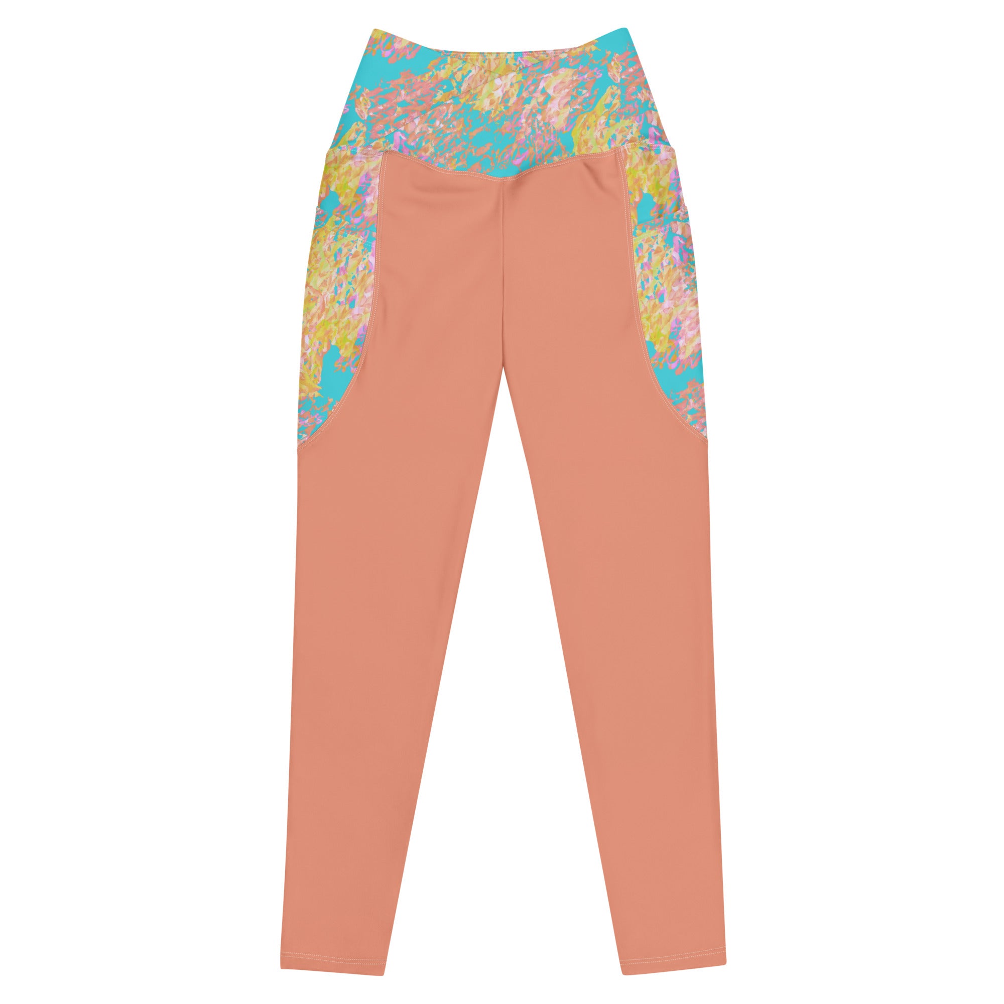 Liv Crossover Leggings with Spring Taffy Accents Klementina