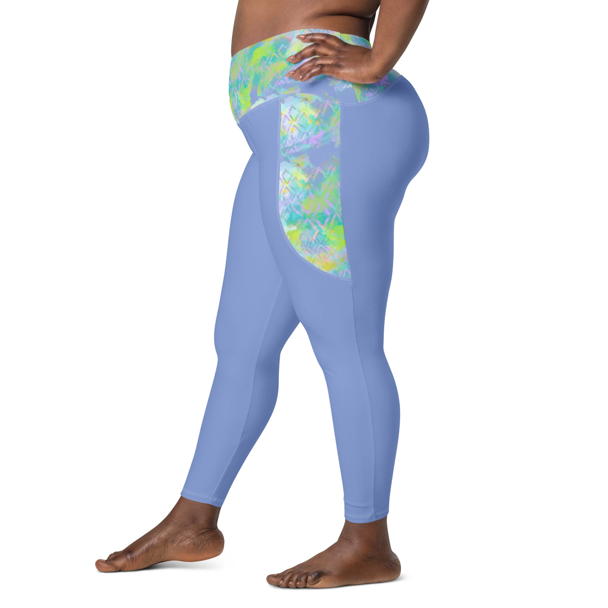 Gwen Crossover Leggings with Oasis Accents Klementina