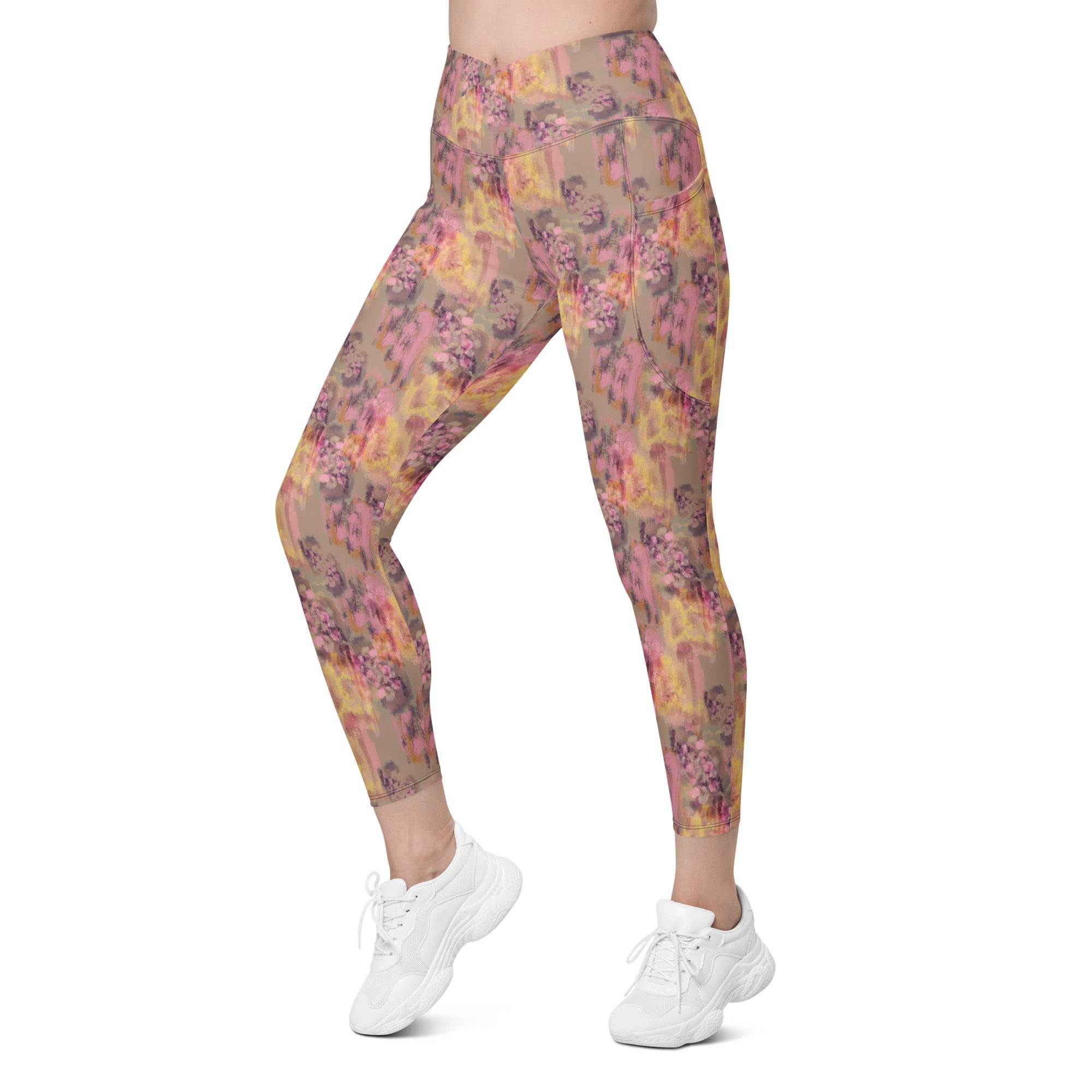 Mila Crossover Leggings in Rosewood Klementina