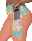 Liv Crossover Leggings with Spring Taffy Accents Klementina