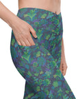 Udara Crossover Leggings in Navy Pine Klementina