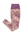 Phoebe Crossover Leggings in Mauve Klementina