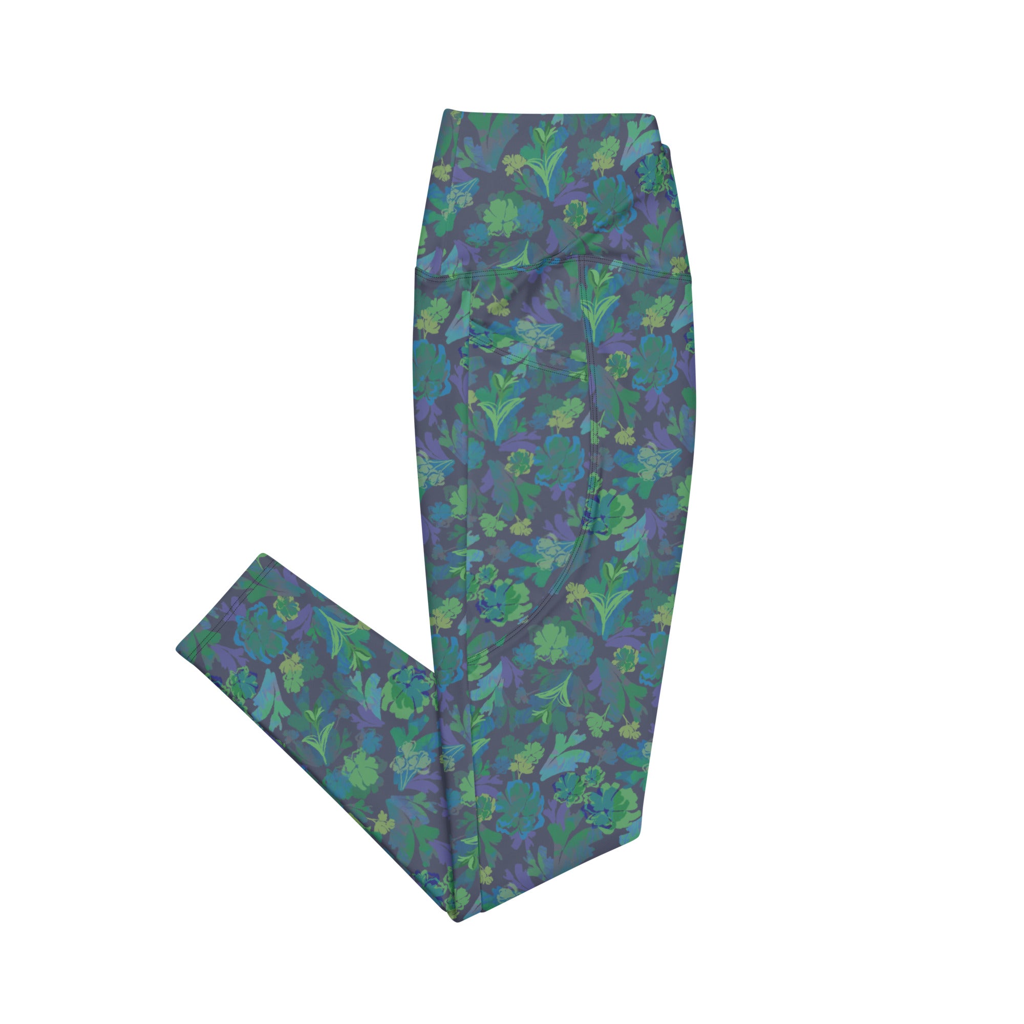 Udara Crossover Leggings in Navy Pine Klementina