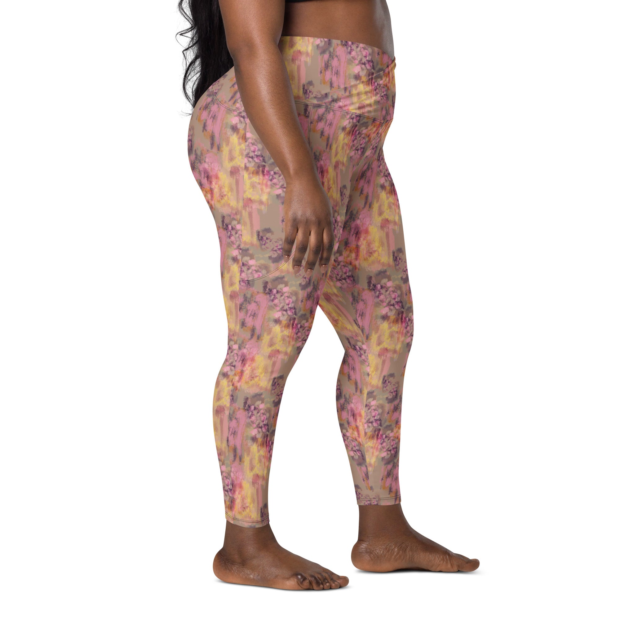 Mila Crossover Leggings in Rosewood Klementina