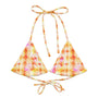 Cerise Bikini Top in Sunburst Diamond Klementina