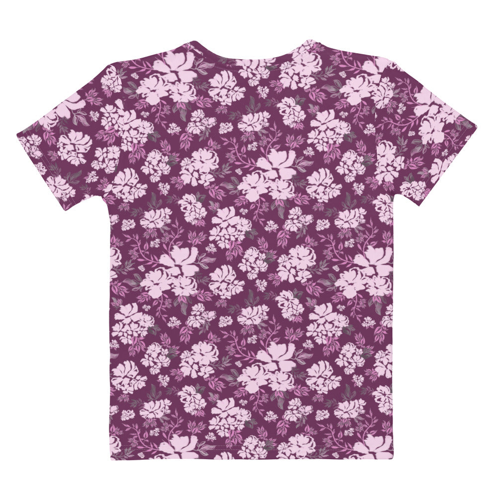 Adela Short-Sleeve Top in Mulberry Klementina