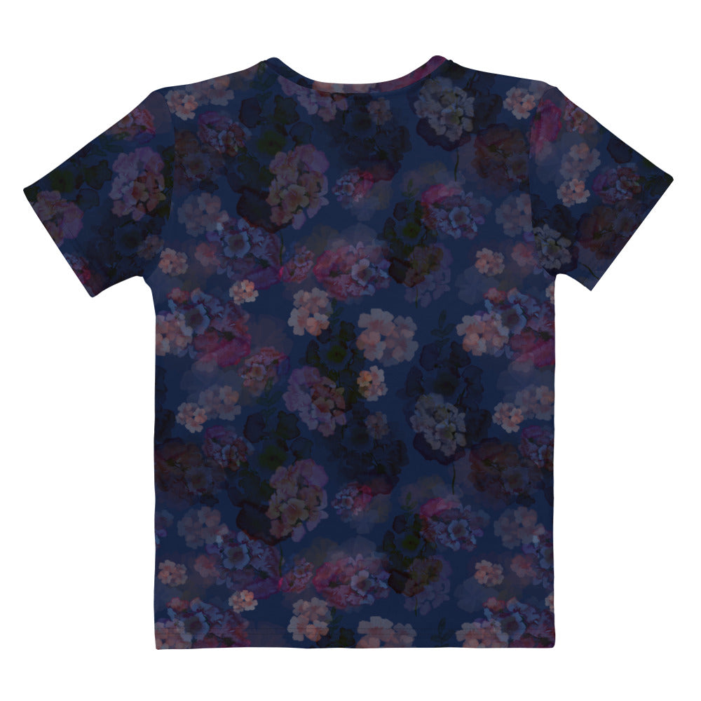 Thalia Short-Sleeve Top in Midnight Blues Klementina