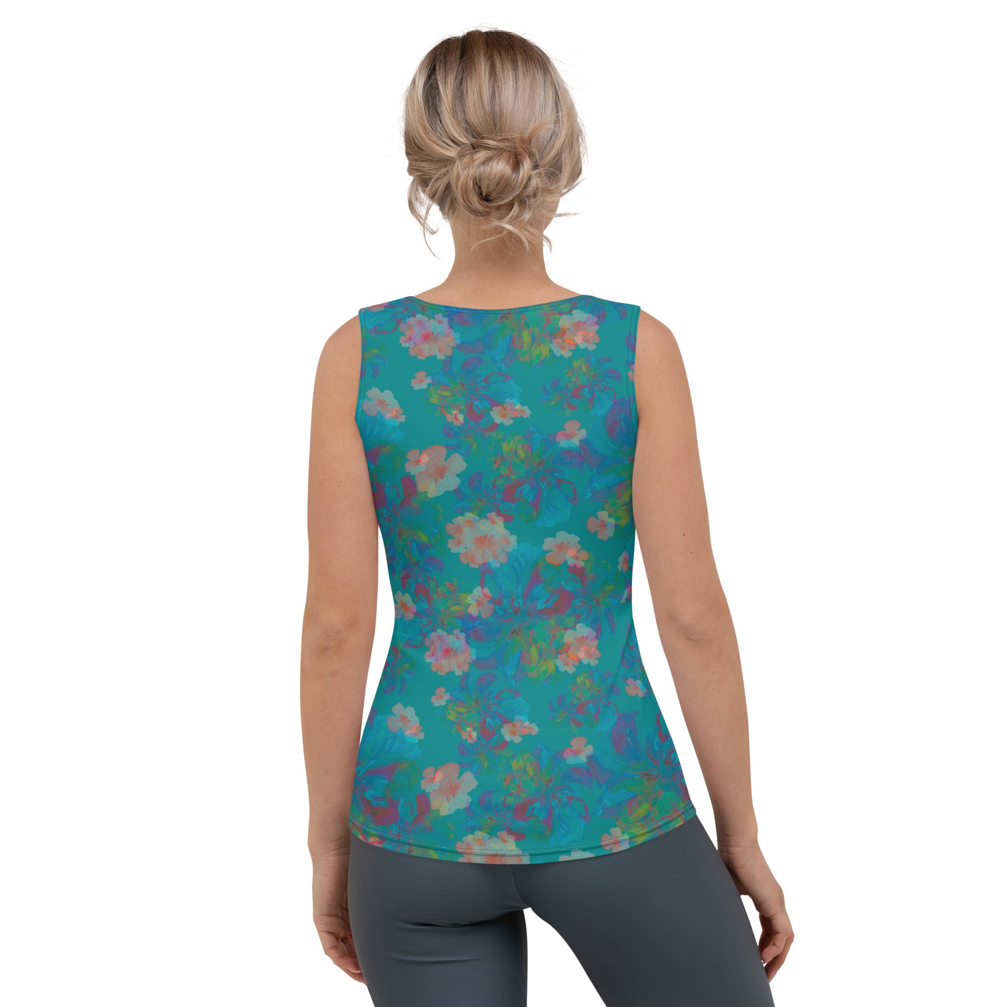 Izel Tank Top in Deep Turquoise Klementina