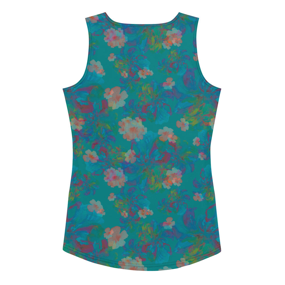 Izel Tank Top in Deep Turquoise Klementina