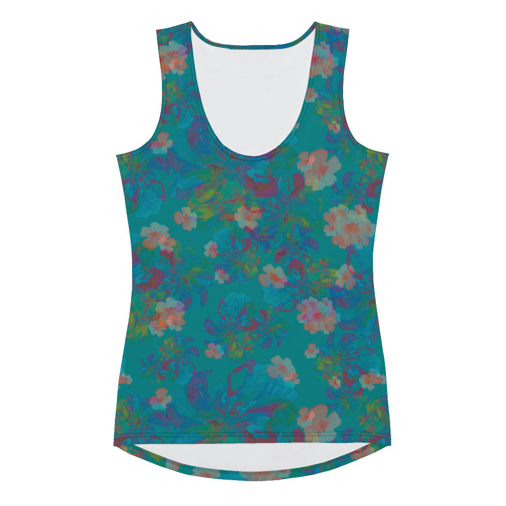 Izel Tank Top in Deep Turquoise Klementina