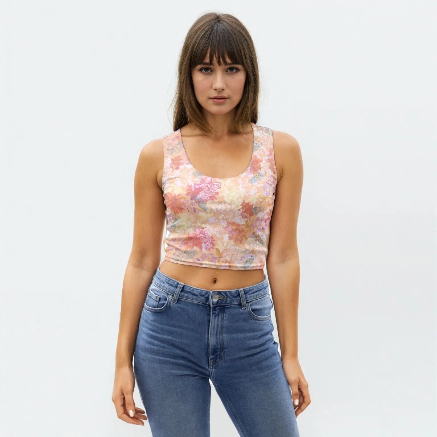 Maylea Crop Tank Top in Sweet Endings Klementina