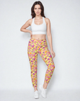 Udara Crossover Leggings in Electric Candy Klementina